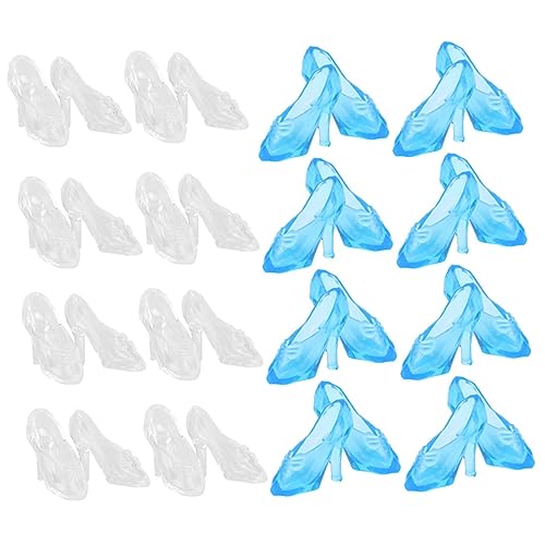 BESPORTBLE 60 Paar Mini-Kristall-Hausschuh Puppenzubehör Hochwertige Mini Schuhe Für Puppen Perfekt Für Kreatives Und Puppendekor Ideal Als Requisiten Oder Ersatz Für Puppenschuhe von BESPORTBLE