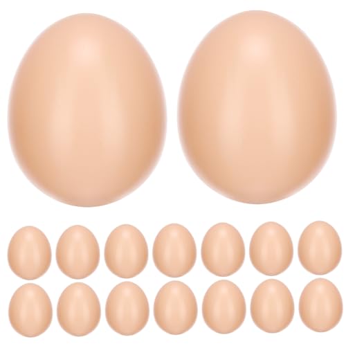 BESPORTBLE 60 Stck. Realistische Kunststoff Eier zum Bemalen DIY Graffiti Ostereier Kindgerechte Simulationseier für Kreatives Basteln und Ostern Sicher für Zuhause und Schule von BESPORTBLE