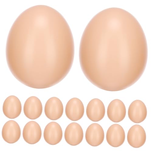 BESPORTBLE 60 Stck. Teiliges Künstliche Plastikeier für Ostern Realistische DIY Bastel Eier zum Bemalen und Befüllen Langlebige Lernspielzeuge für Sichere und Bruchsichere Osterdekoration von BESPORTBLE