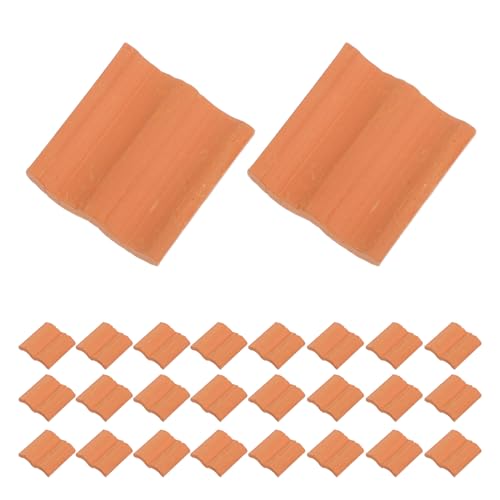BESPORTBLE 60 Stück Realistische Modellziegel für Puppenhäuser Bausteine für Mikrolandschaften und Sandtisch Dioramen für Kreative DIY Projekte von BESPORTBLE