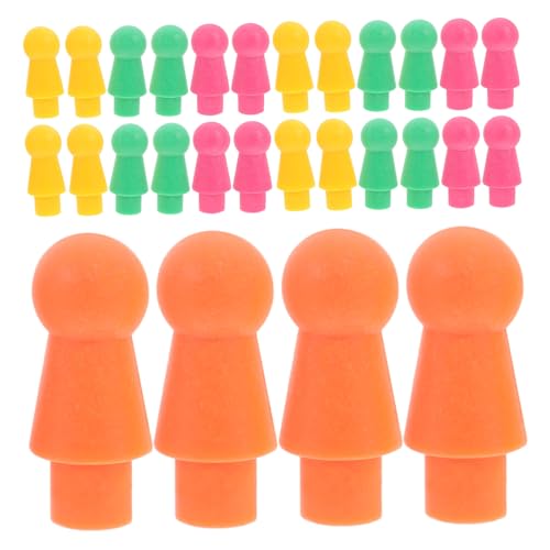 BESPORTBLE 60 Stück Schachfiguren aus Kunststoff Spielzubehör für Flying Chess und Brettspiele Robust und Langlebig für Unterhaltsame Spielabende von BESPORTBLE