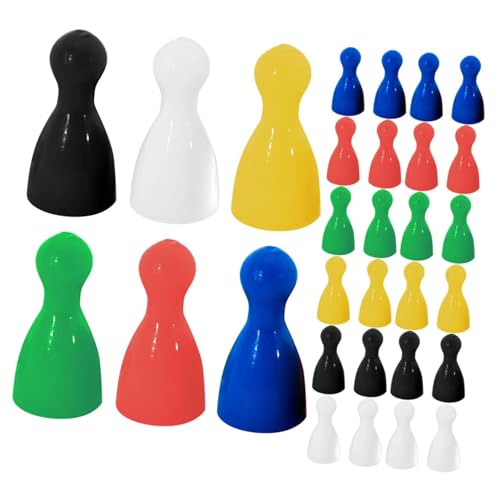 BESPORTBLE 60 Stück Teiliges Kunststoff Schachfiguren Bunte Fliegende Schach Spielfiguren Glatte Oberfläche Kindersicher Kreatives Lernspielzeug für und Vorstellungsfähigkeit von BESPORTBLE