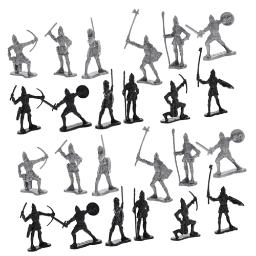 BESPORTBLE 60Stücke Ritter Actionfiguren Spielzeugsoldaten Miniaturkrieger Modellfiguren Für Geschichtsunterricht Und Klassenzimmerprojekte Militärspielzeug Für Kreative von BESPORTBLE