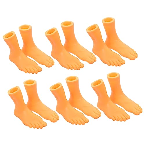 BESPORTBLE 6Paare Interaktive Fingerpuppen Für Mini Füße Links Rechts Geschichtenerzählen OPP Fingerspielzeug Für Kleinkinder von BESPORTBLE