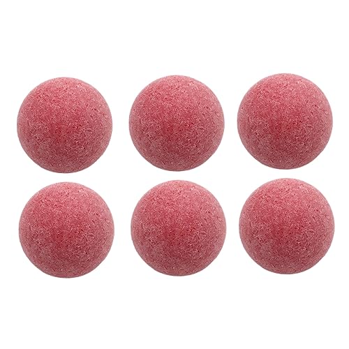 BESPORTBLE 6Pc Tisch Matte Fußball Bälle Tisch Fußball Foosball Spiel Tisch Foosball Tisch Fußball Rot von BESPORTBLE