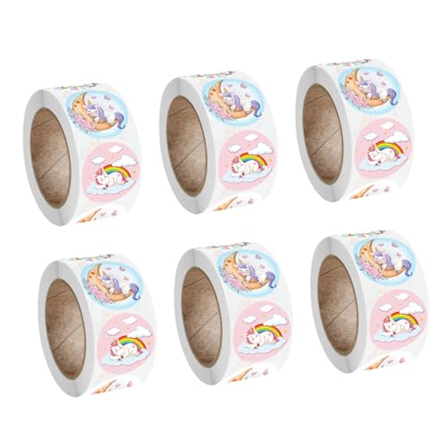 BESPORTBLE 6Rollen Belohnungsaufkleber mit Cartoon Tiermotiven Selbstklebende Siegelaufkleber für Dekoration und Anlässe Wie Hochzeiten und Partys BESPORTBLE 6Rollen Belohnungsaufkleber mit Cartoon Tiermotiven Selbstklebende Siegelaufkleber für Dekoration und Anlässe Wie Hochzeiten und Partys von BESPORTBLE