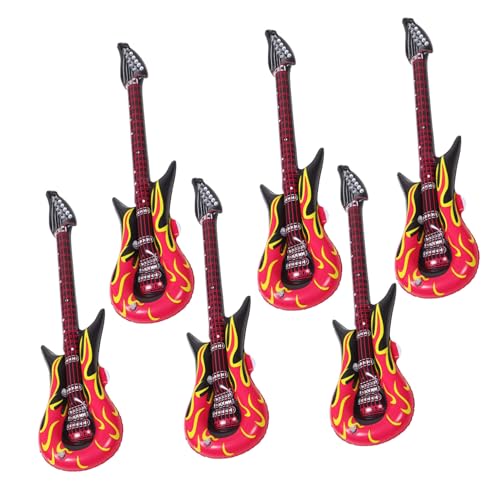 BESPORTBLE 6Stücke Aufblasbare Gitarren Kreative Musikinstrumente für Partyzubehör und Accessoire für Mottopartys Langlebig und Wiederverwendbar BESPORTBLE 6Stücke Aufblasbare Gitarren Kreative Musikinstrumente für Partyzubehör und Accessoire für Mottopartys Langlebig und Wiederverwendbar von BESPORTBLE