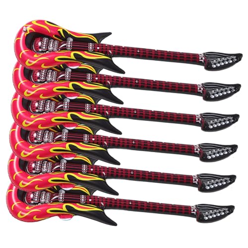 BESPORTBLE 6Stücke Aufblasbare Gitarren für Musikinstrumente Luftgitarren für Partyspaß für Geburtstagsfeiern und Musik Events Wiederverwendbare Spielzeuge Bunten BESPORTBLE 6Stücke Aufblasbare Gitarren für Musikinstrumente Luftgitarren für Partyspaß für Geburtstagsfeiern und Musik Events Wiederverwendbare Spielzeuge Bunten von BESPORTBLE