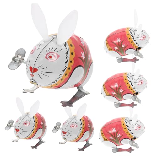 BESPORTBLE 6Stücke Aufziehspielzeug Lustige Hase Figuren Entzückendes Mechanisches Für Kreativität Und Motorik von BESPORTBLE