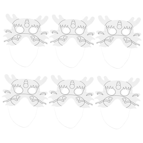 BESPORTBLE 6Stücke DIY Graffiti Masken aus Papier für Leere Masken zum Bemalen für Halloween Kostümparty Modenschau und Kreative Malkurse BESPORTBLE 6Stücke DIY Graffiti Masken aus Papier für Leere Masken zum Bemalen für Halloween Kostümparty Modenschau und Kreative Malkurse von BESPORTBLE