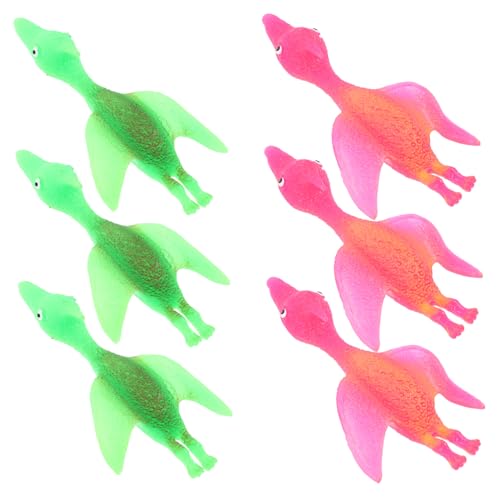 BESPORTBLE 6Stücke Dinosaurier Finger Flexibles Dehnbares Fingerflieger Dinosaurierspielzeug für Entspannen Freunden von BESPORTBLE