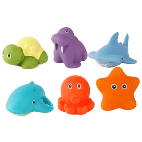 BESPORTBLE 6Stücke Duschspielzeug Für Junge Mädchen Quietschendes Badespielzeug Mit Tierspielzeug Für Kleinkinder Für Badewanne Und Innenbereich Farbwechselndes Wasserspielzeug BESPORTBLE 6Stücke Duschspielzeug Für Junge Mädchen Quietschendes Badespielzeug Mit Tierspielzeug Für Kleinkinder Für Badewanne Und Innenbereich Farbwechselndes Wasserspielzeug von BESPORTBLE