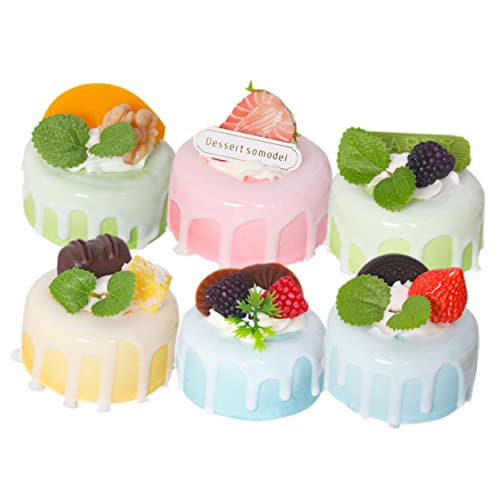 BESPORTBLE 6 Stücke Gefälschte Kuchen Dekorationen Für Dessert Display Künstliche Desserts Hause Liefert BESPORTBLE 6 Stücke Gefälschte Kuchen Dekorationen Für Dessert Display Künstliche Desserts Hause Liefert von BESPORTBLE