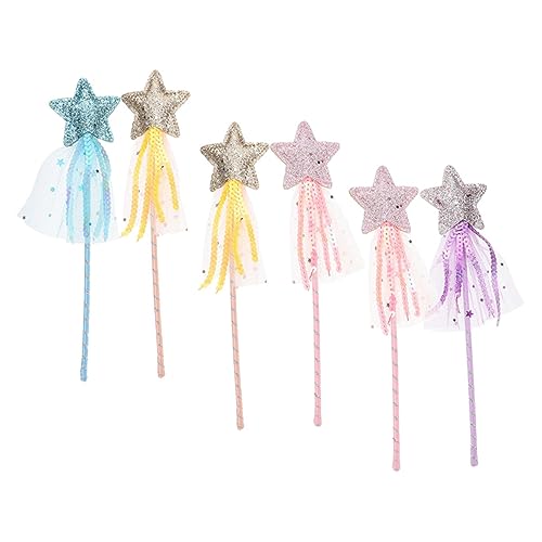 BESPORTBLE 6Stücke Feenstäbe Handheld Zauberstäbe Für Partys Cosplay Und Rollenspiele Magische Sticks von BESPORTBLE