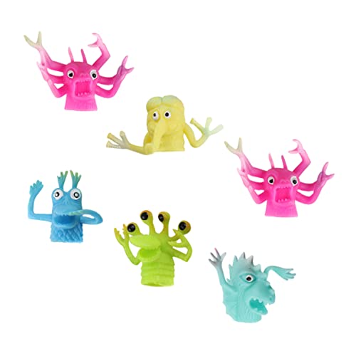 BESPORTBLE 6Stücke Fingerpuppen Im Lustigen Cartoon Stil Für Handpuppen Kreatives Und Geschichtenerzählen Zufällige Designs von BESPORTBLE