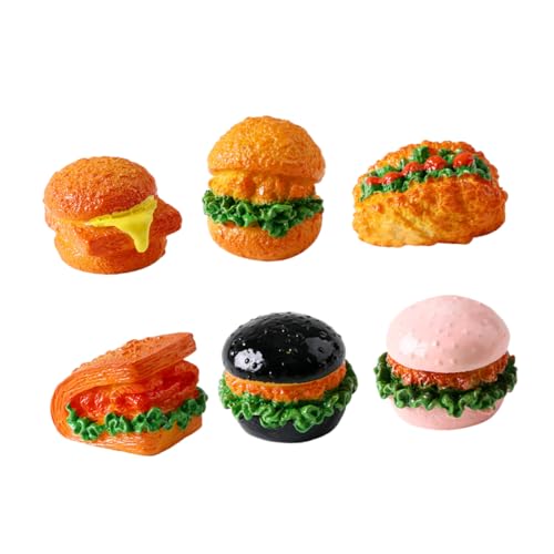 BESPORTBLE 6Stücke Hamburger Modell aus Kunstharz Lebensnahe Puppenhaus Dekoration Realistische Lebensmittel Figur für Miniaturwelten und Küchen Requisite BESPORTBLE 6Stücke Hamburger Modell aus Kunstharz Lebensnahe Puppenhaus Dekoration Realistische Lebensmittel Figur für Miniaturwelten und Küchen Requisite von BESPORTBLE