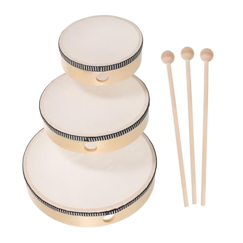 BESPORTBLE 6Stücke Handtrommelset Für Teiliges Musikspielzeug Trommeln Für Rhythmusentwicklung Und Koordination Sicher Und Langlebig von BESPORTBLE