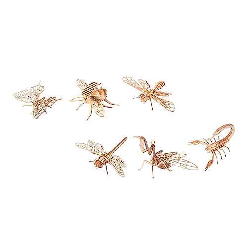 BESPORTBLE 6Stücke Holz Puzzle Teiliges Insekten DIY Puzzle für Sicheres und Langlebiges Holz Interaktives Handwerk für Kreatives mit Eltern und Kindern BESPORTBLE 6Stücke Holz Puzzle Teiliges Insekten DIY Puzzle für Sicheres und Langlebiges Holz Interaktives Handwerk für Kreatives mit Eltern und Kindern von BESPORTBLE