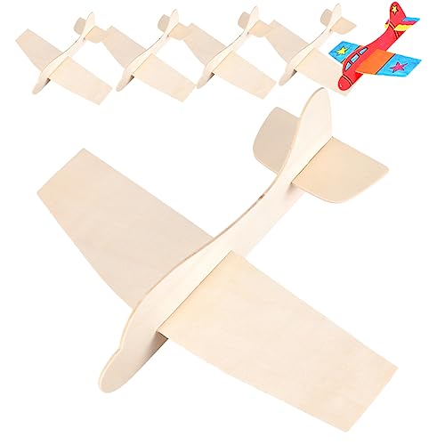 BESPORTBLE 6Stücke Holzflugzeug Modell Teiliges Für DIY Bastelspielzeug Hand Augen Koordination Abgerundete Kanten Kreative Aktivitäten Und BESPORTBLE 6Stücke Holzflugzeug Modell Teiliges Für DIY Bastelspielzeug Hand Augen Koordination Abgerundete Kanten Kreative Aktivitäten Und von BESPORTBLE