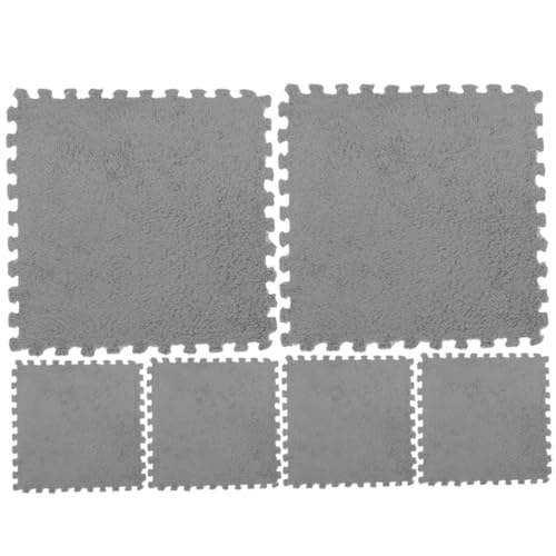 BESPORTBLE 6Stücke Ineinandergreifende Babyspielmatten Aus Weichem Graue Puzzlematten Für Bodenschutz Und Spielbereich Schadstofffrei Und Kinderfreundlich von BESPORTBLE