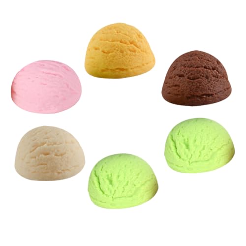 BESPORTBLE 6Stücke Künstliche Eiskugeln aus Realistische Simulation für Desserts Dekorativ für Eisdielen Fotorequisiten und Ausstellungen von BESPORTBLE