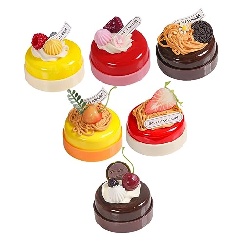 BESPORTBLE 6Stücke Künstliche Kuchen Modelle Realistische Kuchendekoration Für Party Dekorationsprojekte Mit Obstdesign Kirsche Drachenfrucht von BESPORTBLE