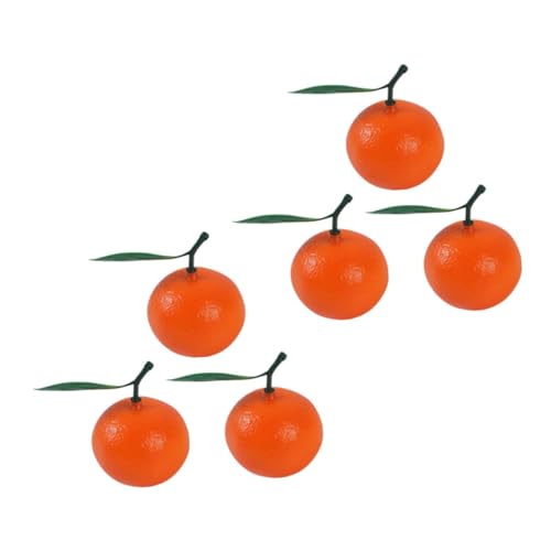 BESPORTBLE 6Stücke Künstliche Orangenmodelle Realistische Deko Früchte Für Supermärkte Für Lehrmittel Und Heimdekoration Langlebig Und Farbecht von BESPORTBLE