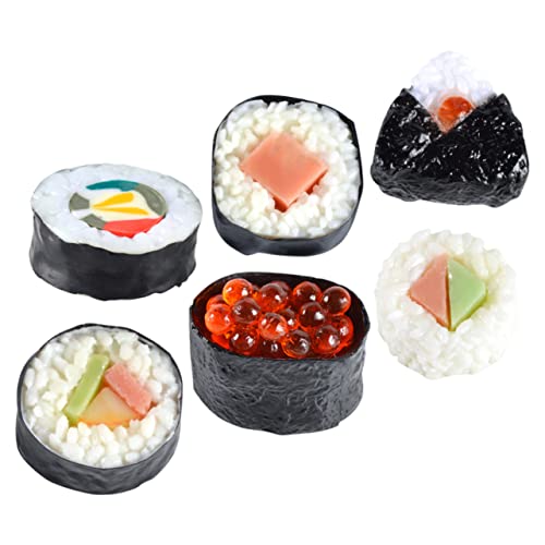 BESPORTBLE Realistisches Sushi-Set 6-teilig Japanisches Sushi-Spielzeug Für Jungen Und Mädchen Gefälschtes Weiches Lebensmittelspielzeug Lebensechte Party-Requisiten BESPORTBLE Realistisches Sushi-Set 6-teilig Japanisches Sushi-Spielzeug Für Jungen Und Mädchen Gefälschtes Weiches Lebensmittelspielzeug Lebensechte Party-Requisiten von BESPORTBLE