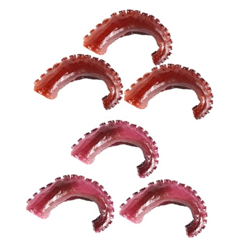 BESPORTBLE 6 Stück Künstliche Octopus Tentakel Spielzeug Realistische Dekoration für Rollenspiele Essensmodell für Kinder Meerestiere Figuren Octopus Tentakel Spielzeug von BESPORTBLE