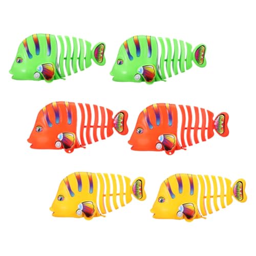 BESPORTBLE 6Stücke Kunststoff Aufzieh Fischspielzeug Schwingendes Cartoon Fischspielzeug Bunten Farben Für Katzen Und Wasserspielzeug Für Badewanne Und Pool BESPORTBLE 6Stücke Kunststoff Aufzieh Fischspielzeug Schwingendes Cartoon Fischspielzeug Bunten Farben Für Katzen Und Wasserspielzeug Für Badewanne Und Pool von BESPORTBLE