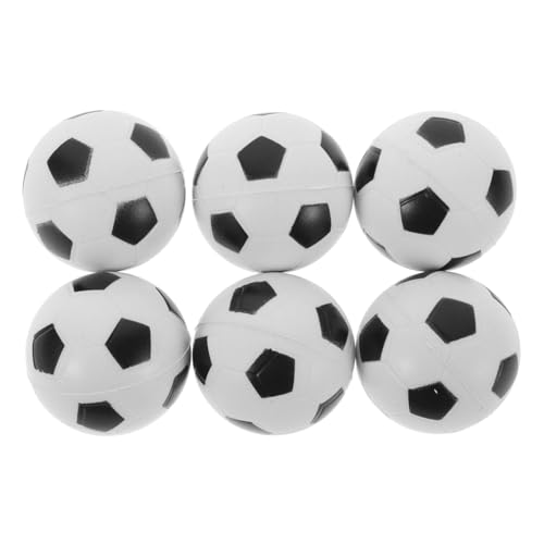 BESPORTBLE 6Stücke Mini Fußball Squeeze Bälle Entspannendes Stressspielzeug für Erwachsene Weiche und Langlebige PU Materialien Stressabbau Fußball für Zuhause von BESPORTBLE