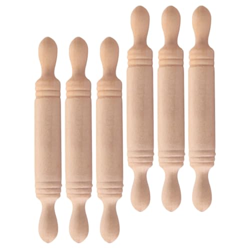 BESPORTBLE 6Stücke Mini Nudelholz aus Holz für Basteln Mini Haus Dekoration und Lernspielzeug Kompakt und Leicht REGT Kreativität BESPORTBLE 6Stücke Mini Nudelholz aus Holz für Basteln Mini Haus Dekoration und Lernspielzeug Kompakt und Leicht REGT Kreativität von BESPORTBLE