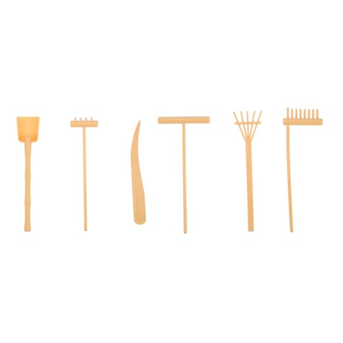 BESPORTBLE 6Stücke Mini Sand Rake Kreative Zen Sandspielzeug mit Push Tools für Deko Langlebig und Attraktiv für Zuhause und Büro von BESPORTBLE