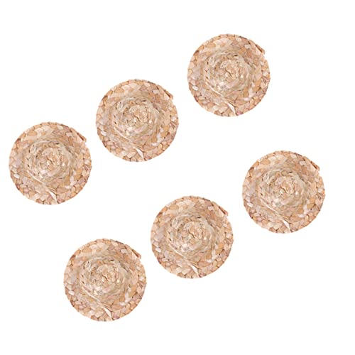 BESPORTBLE 6Stücke Mini Strohhüte für Puppen Handgefertigte Dekoration Breiter Rand Geflochtene Mützen für DIY Bastelbedarf Puppenhaus Zubehör für Kreative Projekte BESPORTBLE 6Stücke Mini Strohhüte für Puppen Handgefertigte Dekoration Breiter Rand Geflochtene Mützen für DIY Bastelbedarf Puppenhaus Zubehör für Kreative Projekte von BESPORTBLE