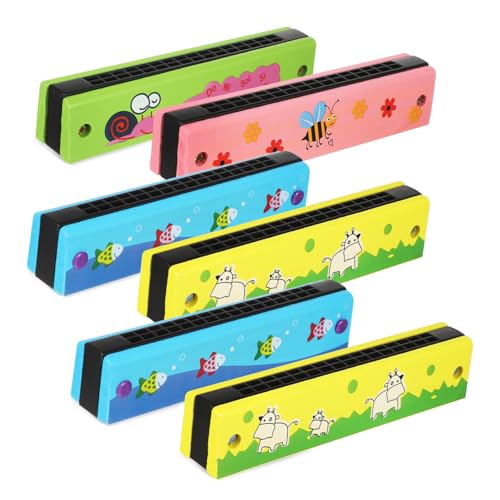 BESPORTBLE 6Stücke Mundharmonika aus Holz Doppelte Reihe Portable Anfänger Instrumente für Musikalische Partys und für Kreative Klänge BESPORTBLE 6Stücke Mundharmonika aus Holz Doppelte Reihe Portable Anfänger Instrumente für Musikalische Partys und für Kreative Klänge von BESPORTBLE