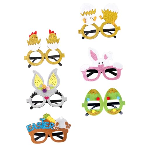 BESPORTBLE 6Stücke Osterpartybrillen Lustige Osterhasen Und Eier Motivbrillen Für Erwachsene Dekorative Sonnenbrillen Für Osterfeiern Und Themenpartys BESPORTBLE 6Stücke Osterpartybrillen Lustige Osterhasen Und Eier Motivbrillen Für Erwachsene Dekorative Sonnenbrillen Für Osterfeiern Und Themenpartys von BESPORTBLE