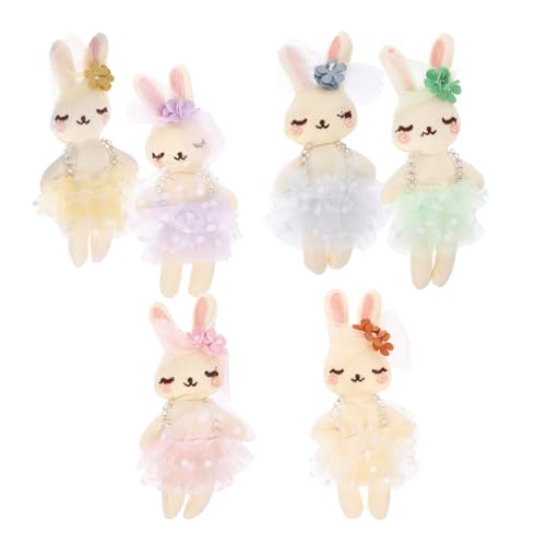 BESPORTBLE 6Stücke Plüsch Kaninchen Puppen Flauschige DIY Kaninchen Für Kleidung Und Handwerk Osterdekoration Und Stirnband Verzierung Farben BESPORTBLE 6Stücke Plüsch Kaninchen Puppen Flauschige DIY Kaninchen Für Kleidung Und Handwerk Osterdekoration Und Stirnband Verzierung Farben von BESPORTBLE