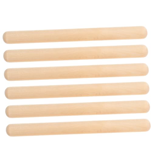 BESPORTBLE 6Stücke Rhythmus Sticks Aus Holz Musikalische Stäbe Für Frühe Bildung Fördert Die Musikalität Und Kreativität Kleine Musiker von BESPORTBLE