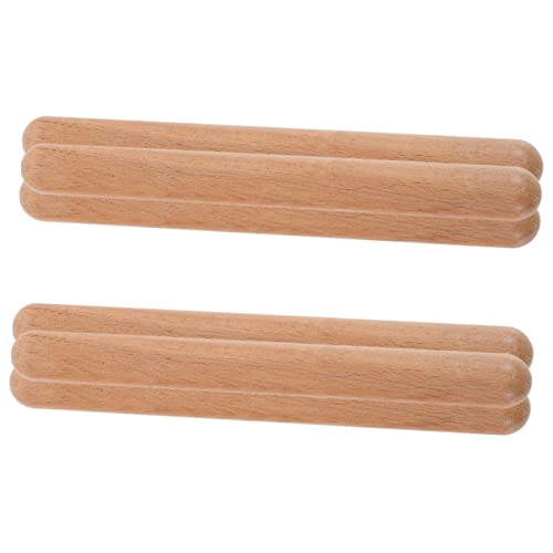 BESPORTBLE 6Stücke Rhythmusstäbe Percussion Spielzeuge Für Frühe Musikalische Bildung Lustige Musikinstrumente Für Kleinkinder Und Vorschulkinder von BESPORTBLE