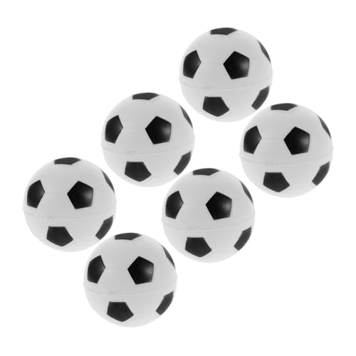 BESPORTBLE 6Stücke Sensorische Stressbälle Mini Fußball Entspannungsspielzeug aus PU Quetschbälle für Erwachsene Partygeschenk Tragbar und Langlebig von BESPORTBLE