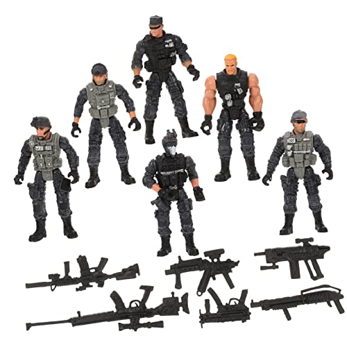BESPORTBLE 6Stücke Simulation Soldaten Actionfiguren Bewegliche Soldaten Modelle Für Kreative Rollenspiele Und Bildungsspielzeug Für Sammler von BESPORTBLE