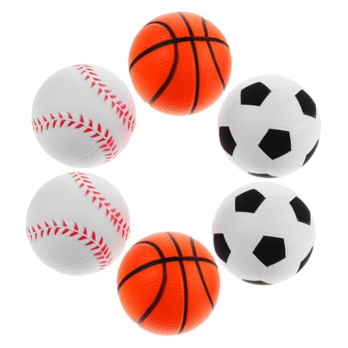 BESPORTBLE 6Stücke Stressbälle Aus PU Mini Fußball Basketball Und Baseball Dekompressionsspielzeug Für Erwachsene Sensory Toys BESPORTBLE 6Stücke Stressbälle Aus PU Mini Fußball Basketball Und Baseball Dekompressionsspielzeug Für Erwachsene Sensory Toys von BESPORTBLE
