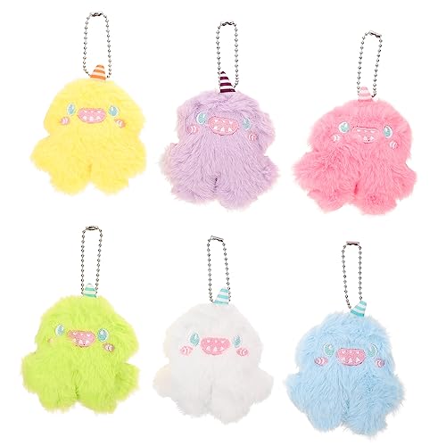 BESPORTBLE 6Stücke Teiliges Cartoon Tier Plüschspielzeug Kawaii Monster Puppen Für Kinderzimmer Deko Partygeschenk Und Kuscheltier Verarbeitung Und Langlebige Materialien von BESPORTBLE