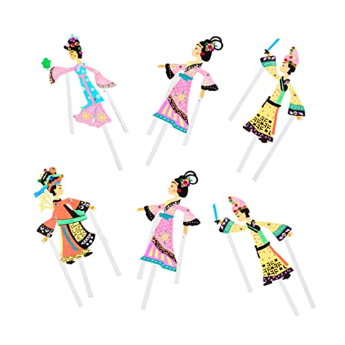 BESPORTBLE 6Stücke Teiliges DIY Für Chinesisches Schattenpuppenspiel Handgemachte Puppen Für Traditionelles Zur Kreativen Gestaltung Zufälliger Bastelmaterial von BESPORTBLE