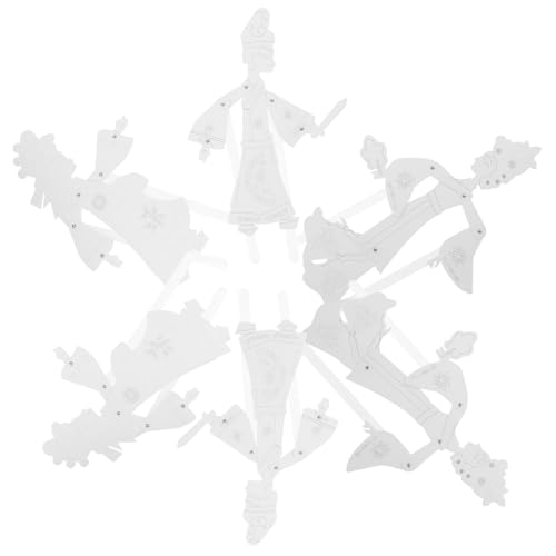 BESPORTBLE Selbstgemacht Schattenpuppenspielset 6 Teile Kreatives Lernspielzeug für Kinder Handgemachtes Chinesisches Puppenspielmaterial für Vorschulerziehung und Bastelprojekte von BESPORTBLE