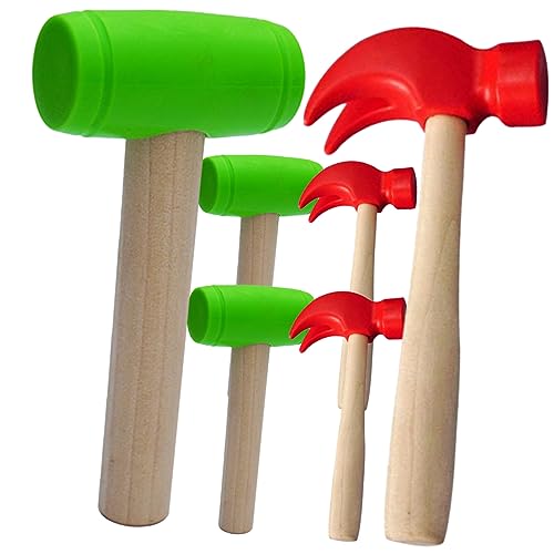 BESPORTBLE 6Stücke Teiliges Hammerspielzeug Für Kinderwerkzeug Aus Materialien Leicht Und Kompakt Fördert Motorik Und Koordination Für Jungen von BESPORTBLE