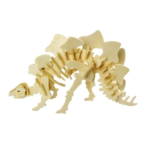 BESPORTBLE 6Stücke Teiliges Holz Puzzle Dinosaurier für Pädagogisches Puzzle mit Stegosaurus Triceratops und Hadrosaurus Fördert von BESPORTBLE
