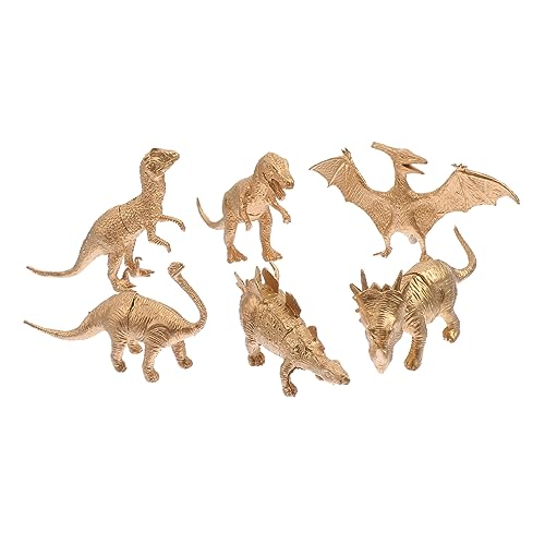 BESPORTBLE Realistische Dinosaurier Modelle 6 Stücke Lernspielzeug für Kinder Miniatur Dinosaurier Figuren Kognitive Spielzeugdekoration für Dinosaurierpartys und Schreibtischdeko von BESPORTBLE