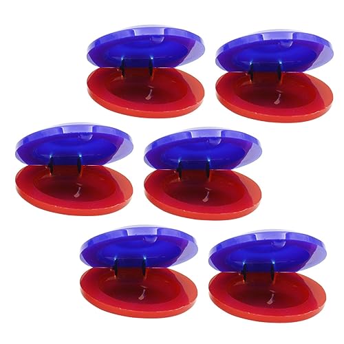 BESPORTBLE 6Stücke Teiliges Percussion Castanet Instrumente Rot und Blau für Musikalische Früherziehung für Kleinkinder und Vorschulkinder Stimuliert Rhythmusgefühl BESPORTBLE 6Stücke Teiliges Percussion Castanet Instrumente Rot und Blau für Musikalische Früherziehung für Kleinkinder und Vorschulkinder Stimuliert Rhythmusgefühl von BESPORTBLE