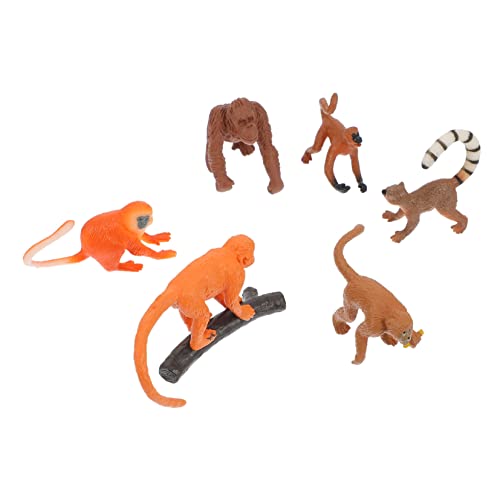 BESPORTBLE 6Stücke Teiliges Simulations Tiermodell Massivkunststoff Dekoration Lange Und Goldene Lustige Affenspielzeuge Für Sammler BESPORTBLE 6Stücke Teiliges Simulations Tiermodell Massivkunststoff Dekoration Lange Und Goldene Lustige Affenspielzeuge Für Sammler von BESPORTBLE
